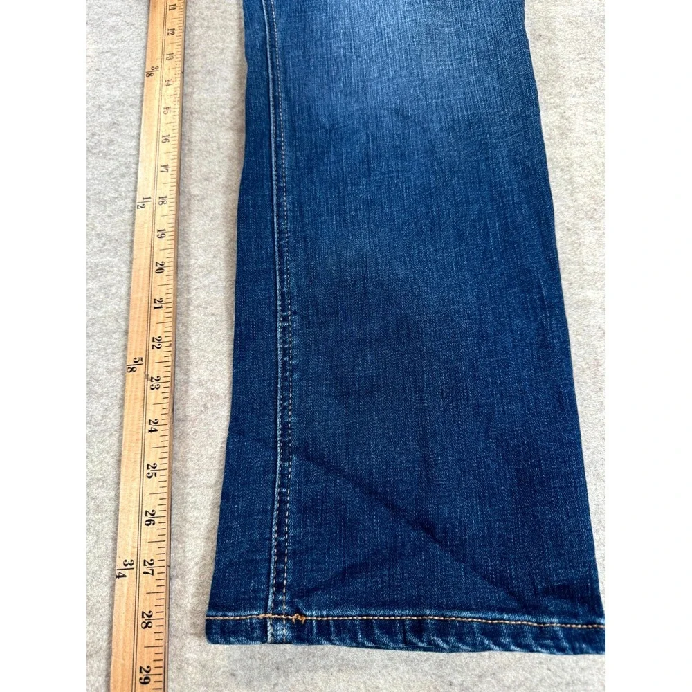American Rag Cie Mens 36x30 Blue Denim Medium Wash Straight Leg Stretch Jeans